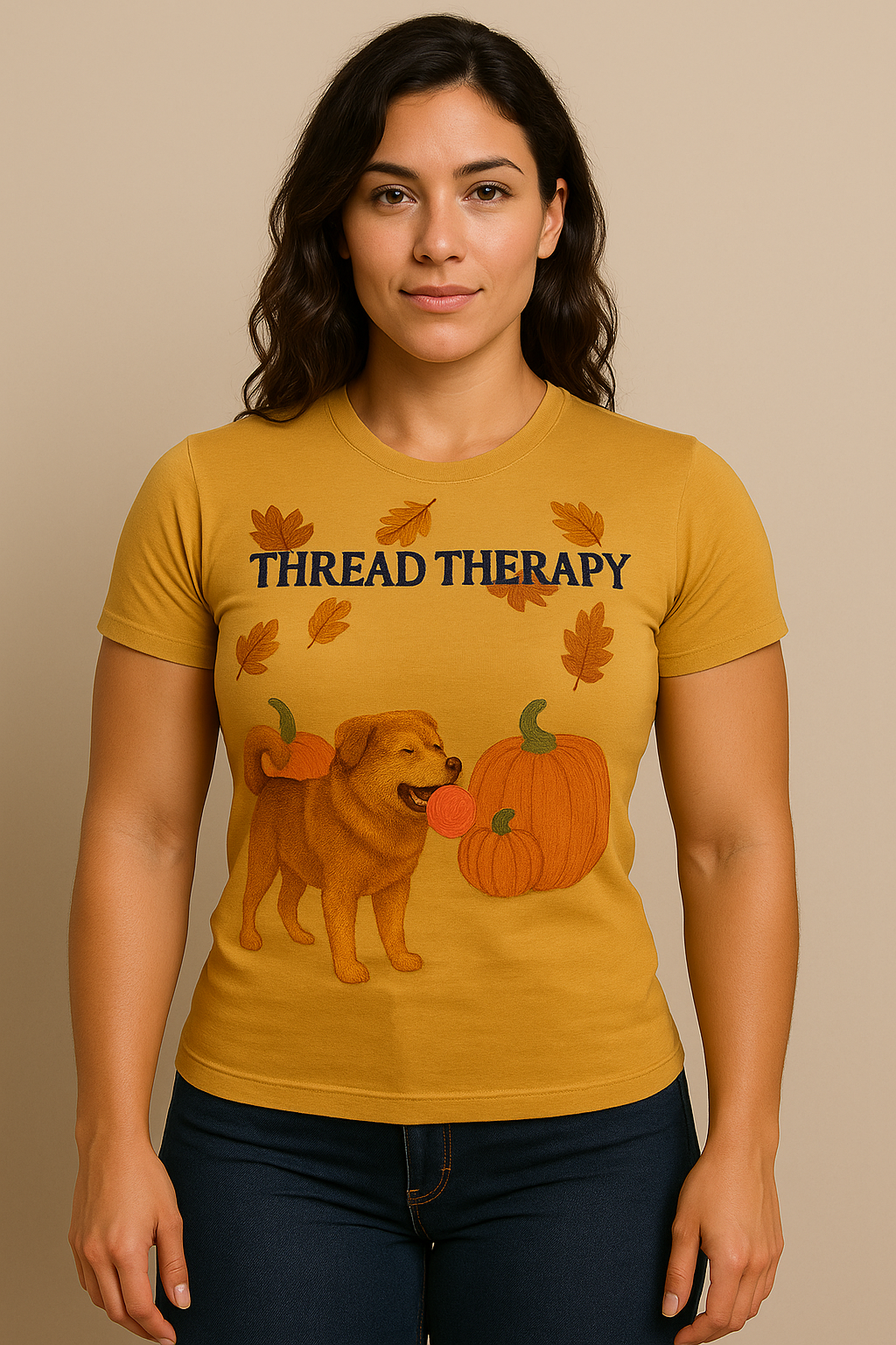 Pumpkin Patch Pup Tee - Fit T-shirt